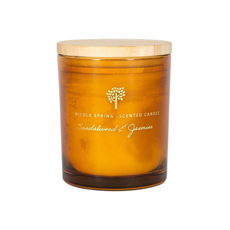 Nicola Spring Sandalwood and Jasmine Soy Wax Scented Candle 130g