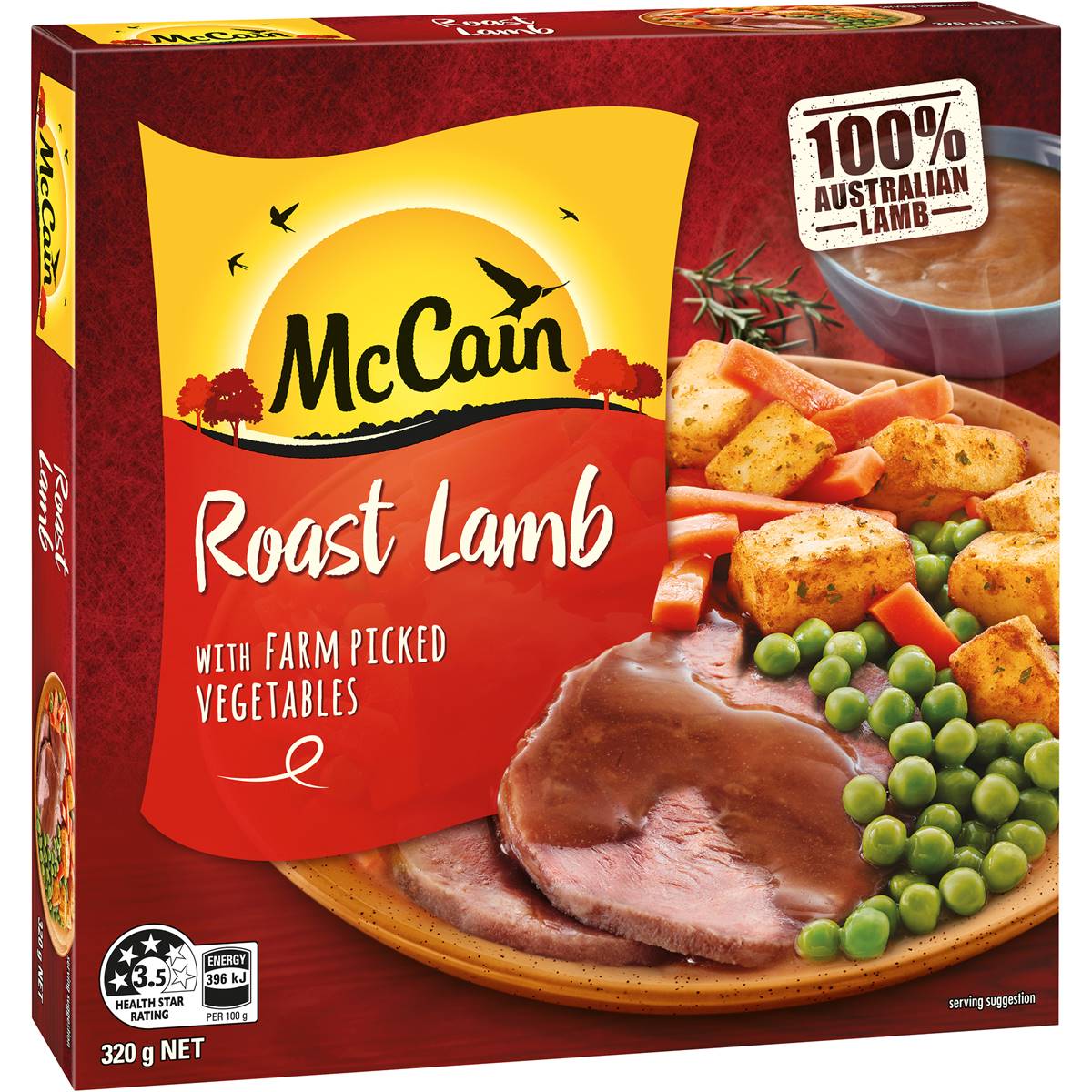 McCain Dinner Roast Lamb Frozen Meal 320g