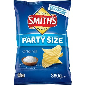 Smith's Crinkle Cut Chips Party Size Original 380g