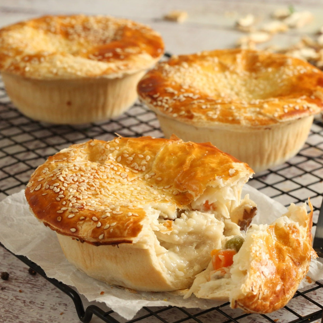 Chicken & Shiitake Mushroom Pie 6pk