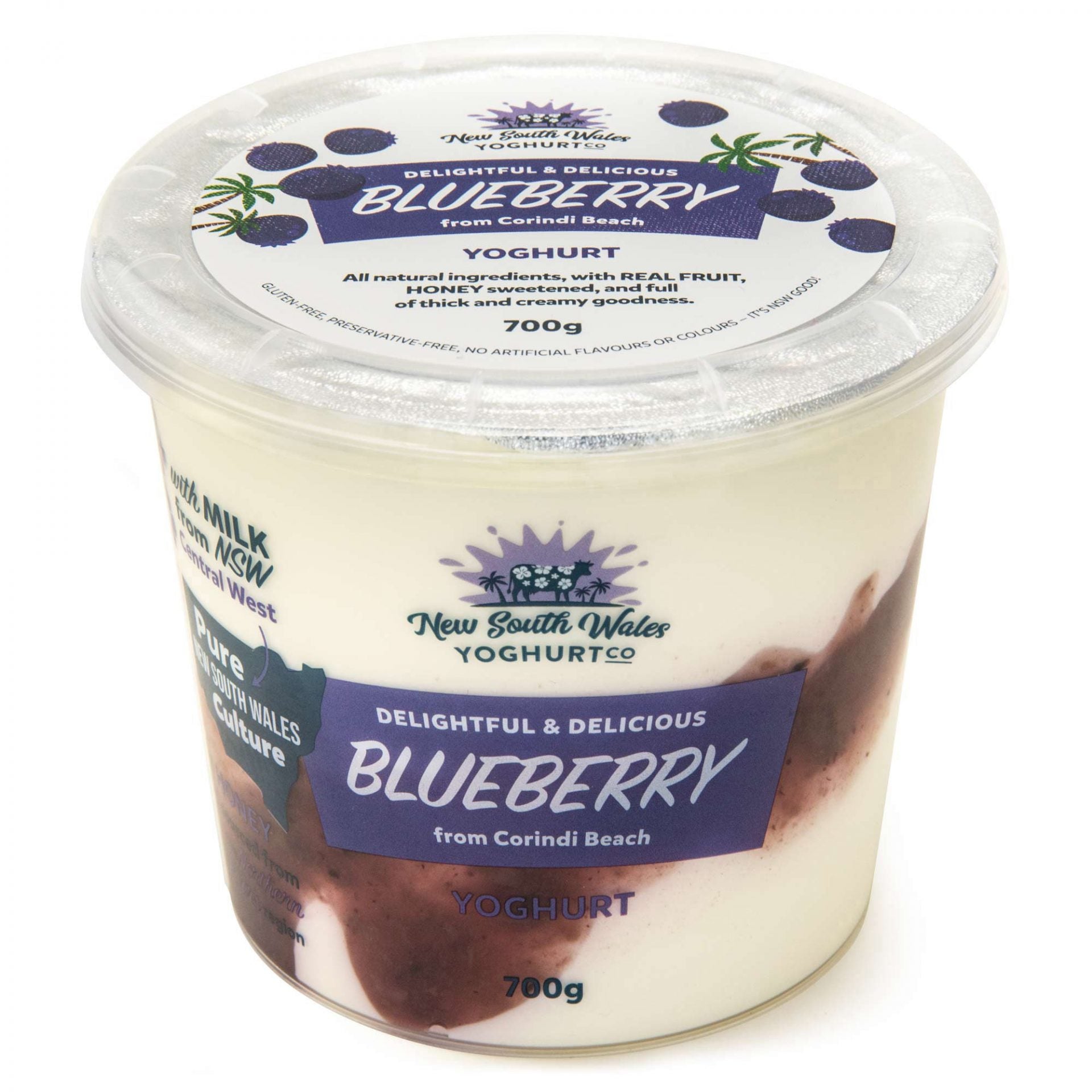 New South Wales Yoghurt Co Blueberry 700g