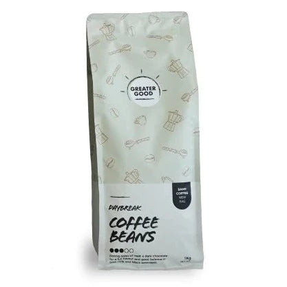 Greater Good Coffee Beans Daybreak Premium Blend Medium Roast 1kg