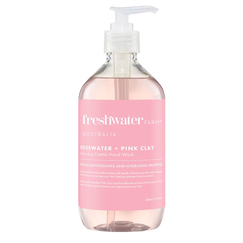 Freshwater Farm Rosewater and Pink Clay Hand Wash