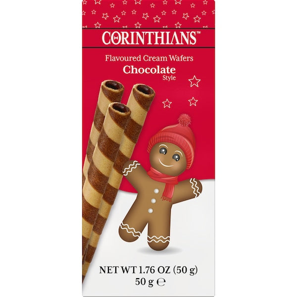 Corinthians Cream Flavoured Chocolate Wafers 50g