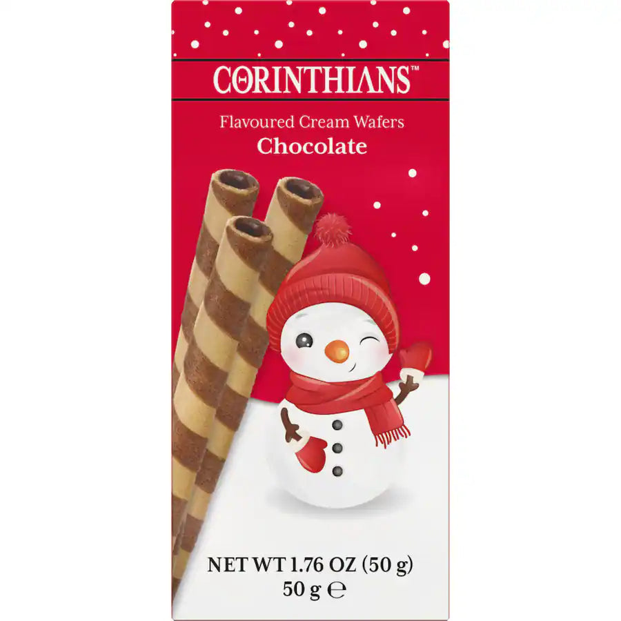 Corinthians Cream Flavoured Chocolate Wafers 50g