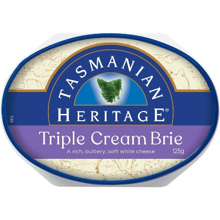 Tasmanian Heritage Triple Cream Brie Cheese 125g