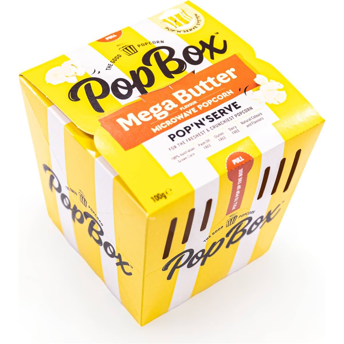 Popbox Microwave Popcorn Mega Butter Flavour 100g