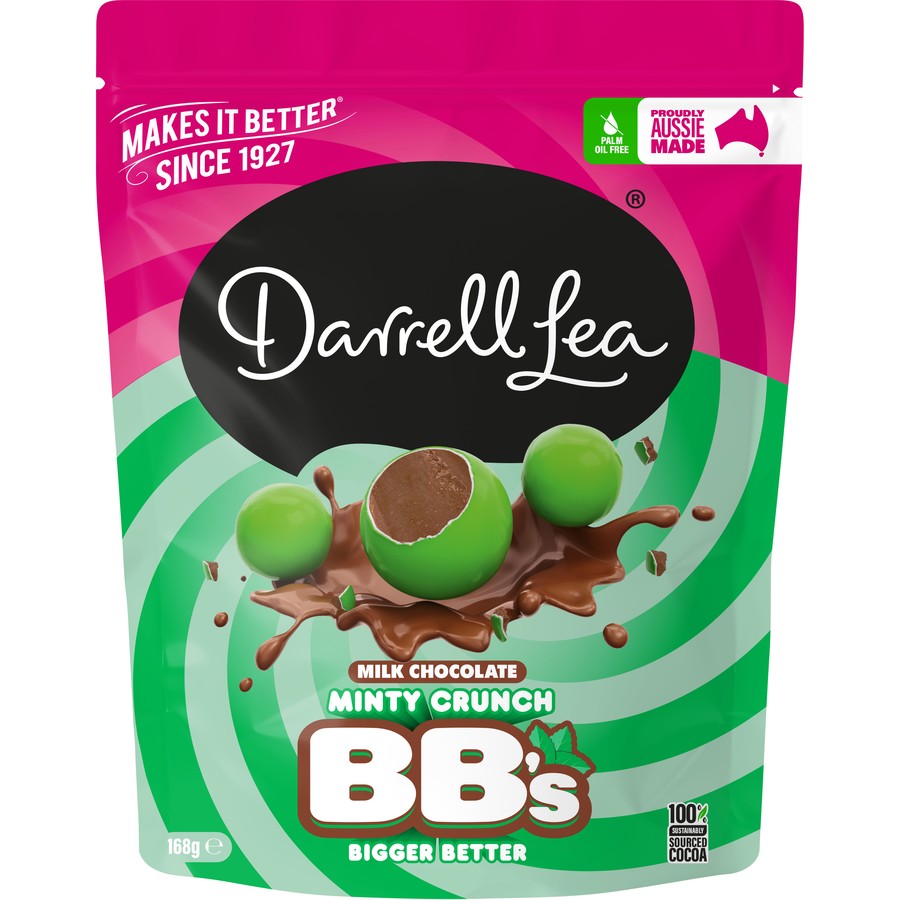 Darrell Lea Mint Milk Chocolate Balls 168g