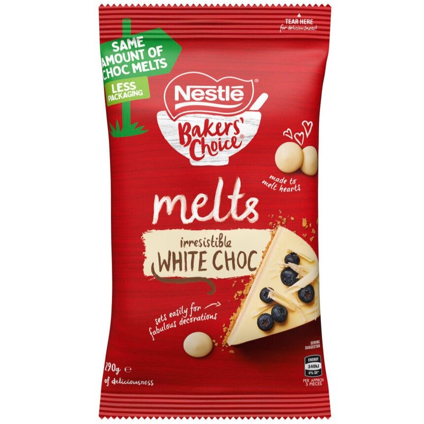 Nestle Bakers' Choice White Choc Melts 290g