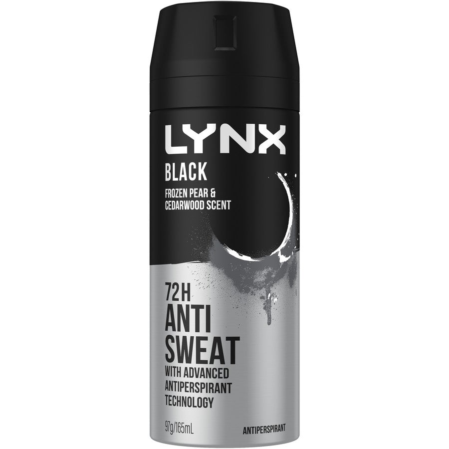 Lynx Antiperspirant Black 165 ml