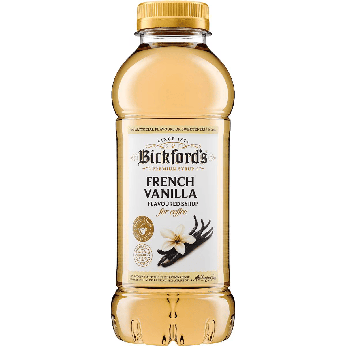 Bickford's French Vanilla Flavoured Syrup 500ml