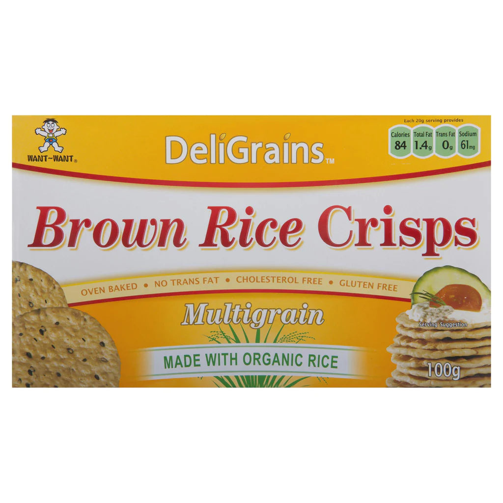 DeliGrains Brown Rice Crisps Multi Grain 100g