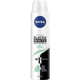 Nivea Black & White Invisible Fresh Deodorant 250ml