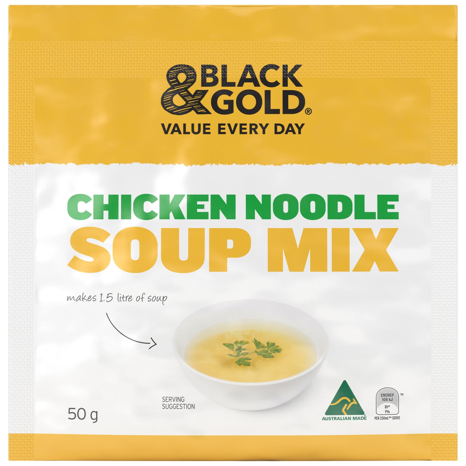 Black & Gold  Chicken Noodle Soup Mix 50g