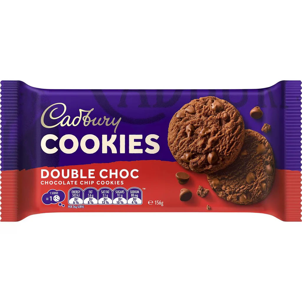 Cadbury Soft Double Chocolate Cookies 156g