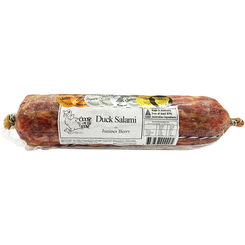 Goose On The Loose Duck & Juniper Berry Salami