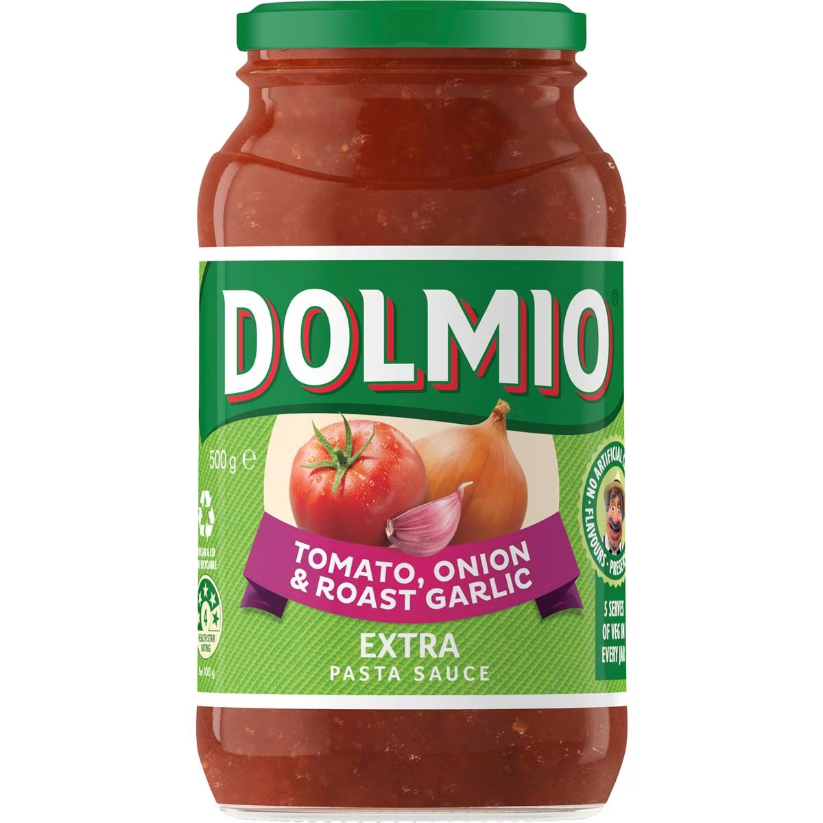 Dolmio Extra Tomato, Onion & Roast Garlic Pasta Sauce 500g