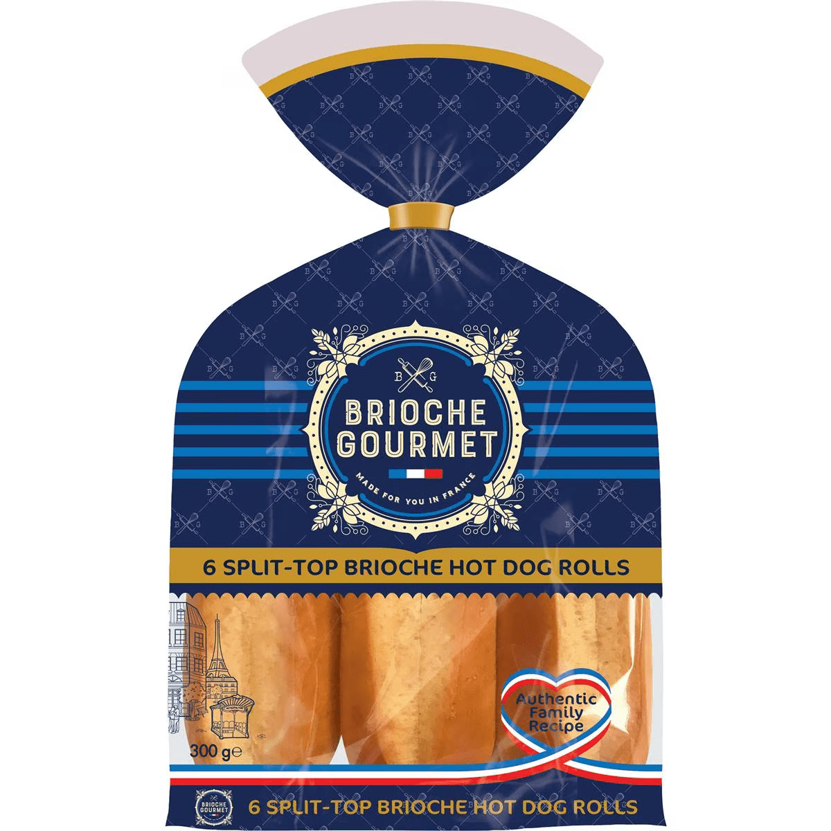 Brioche Hot Dog Rolls 6pk