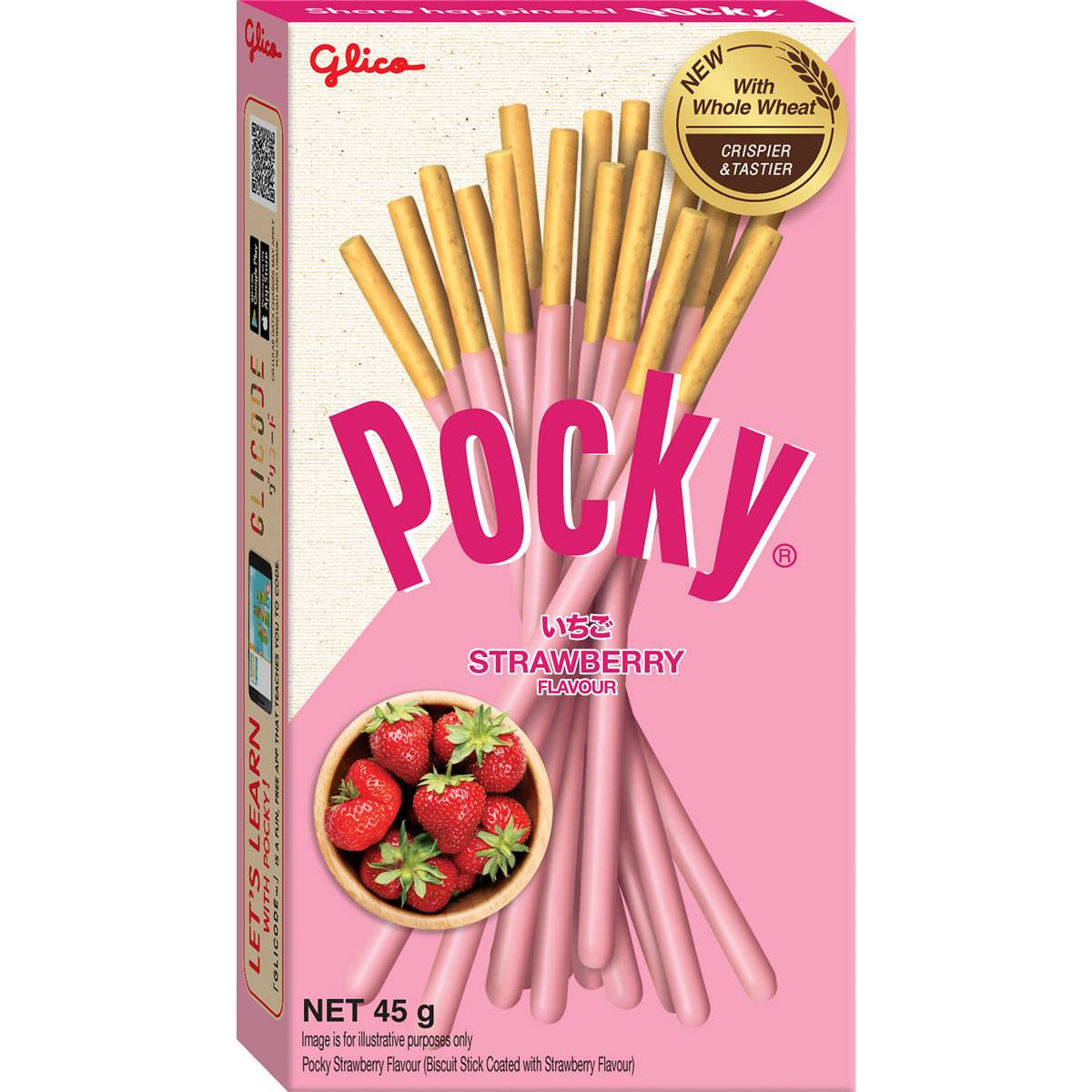 Glico Pocky Biscuits Strawberry 47g