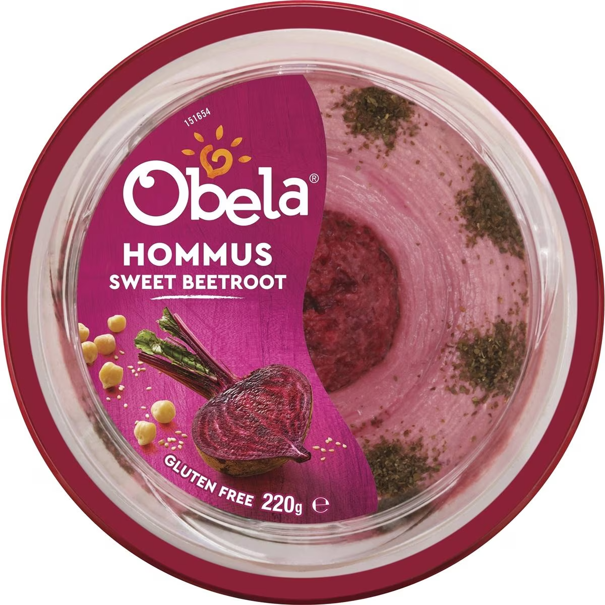 Obela HommusGarnished Beetroot 220g