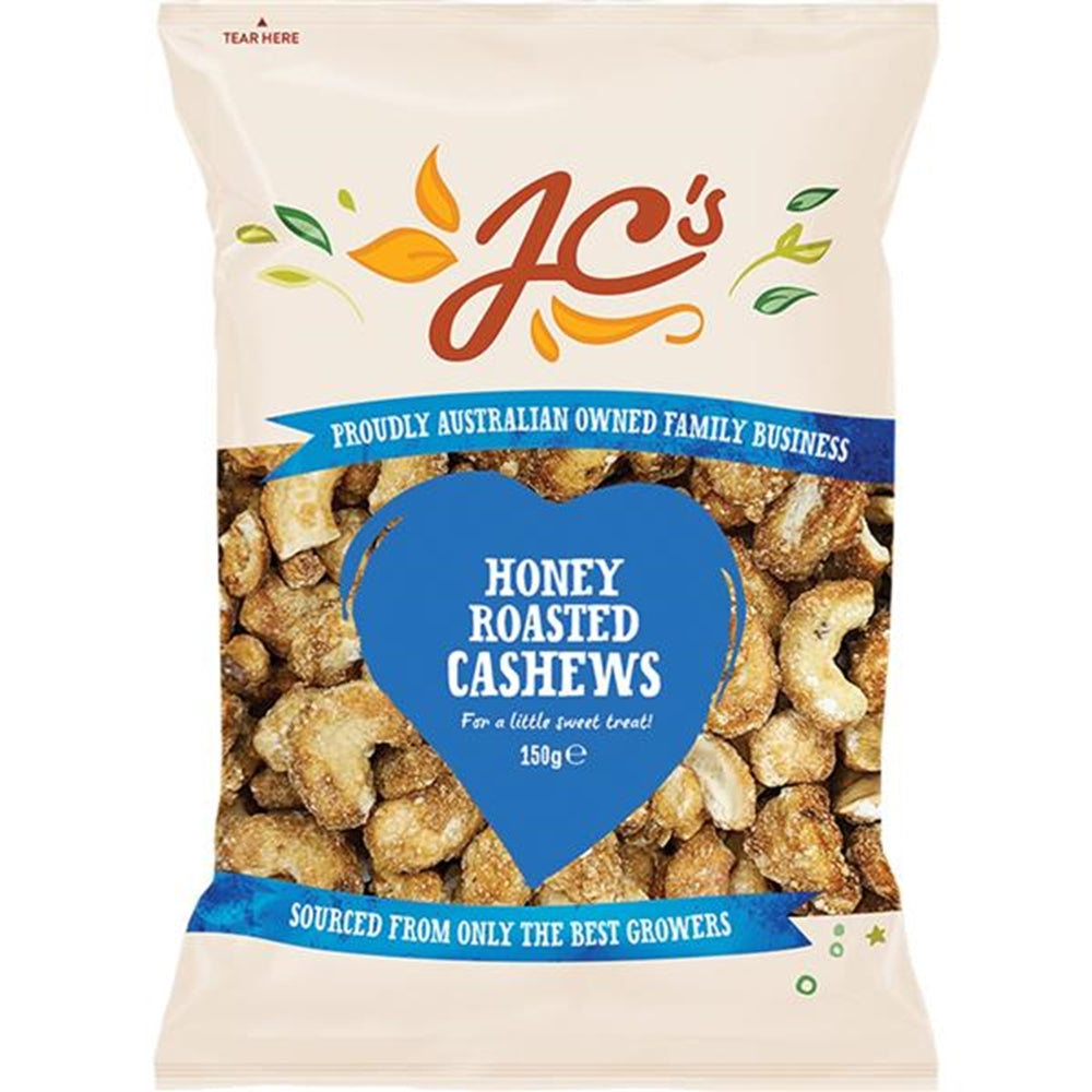 JC Nuts Cashews Honey Roasted 150g