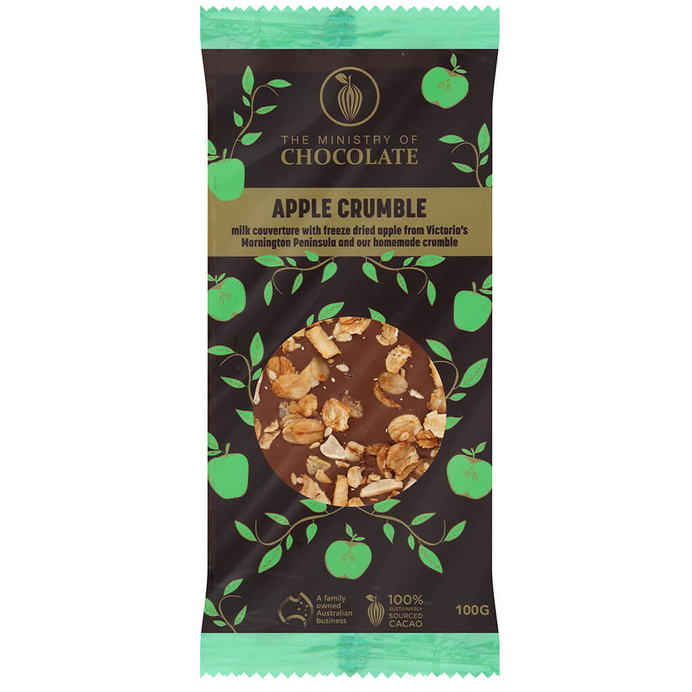 Ministry of Chocolate Milk Apple Crumble Bar 100g