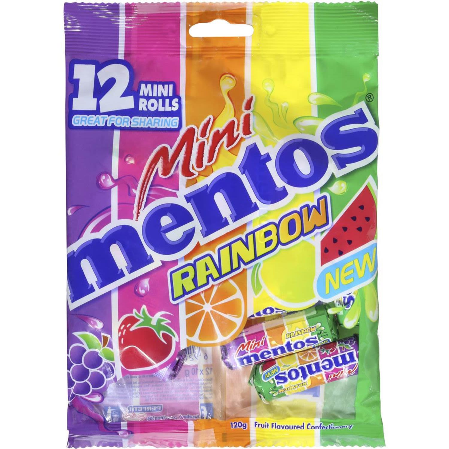 Mentos Mini Rainbow Bag 120g