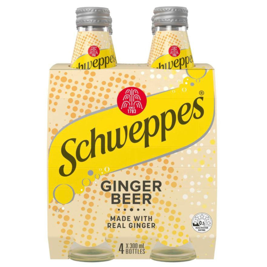 Schweppes Mixers Ginger Beer 300ml 4pk