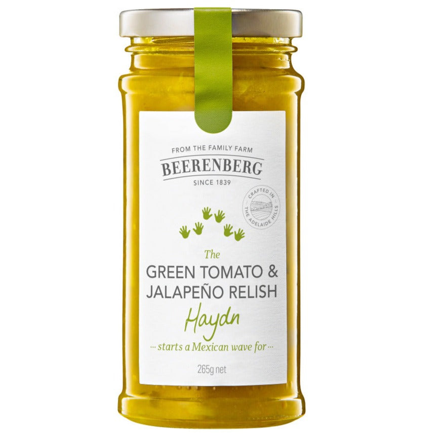 Beerenberg Green Tomato & Jalapeno Relish 265g