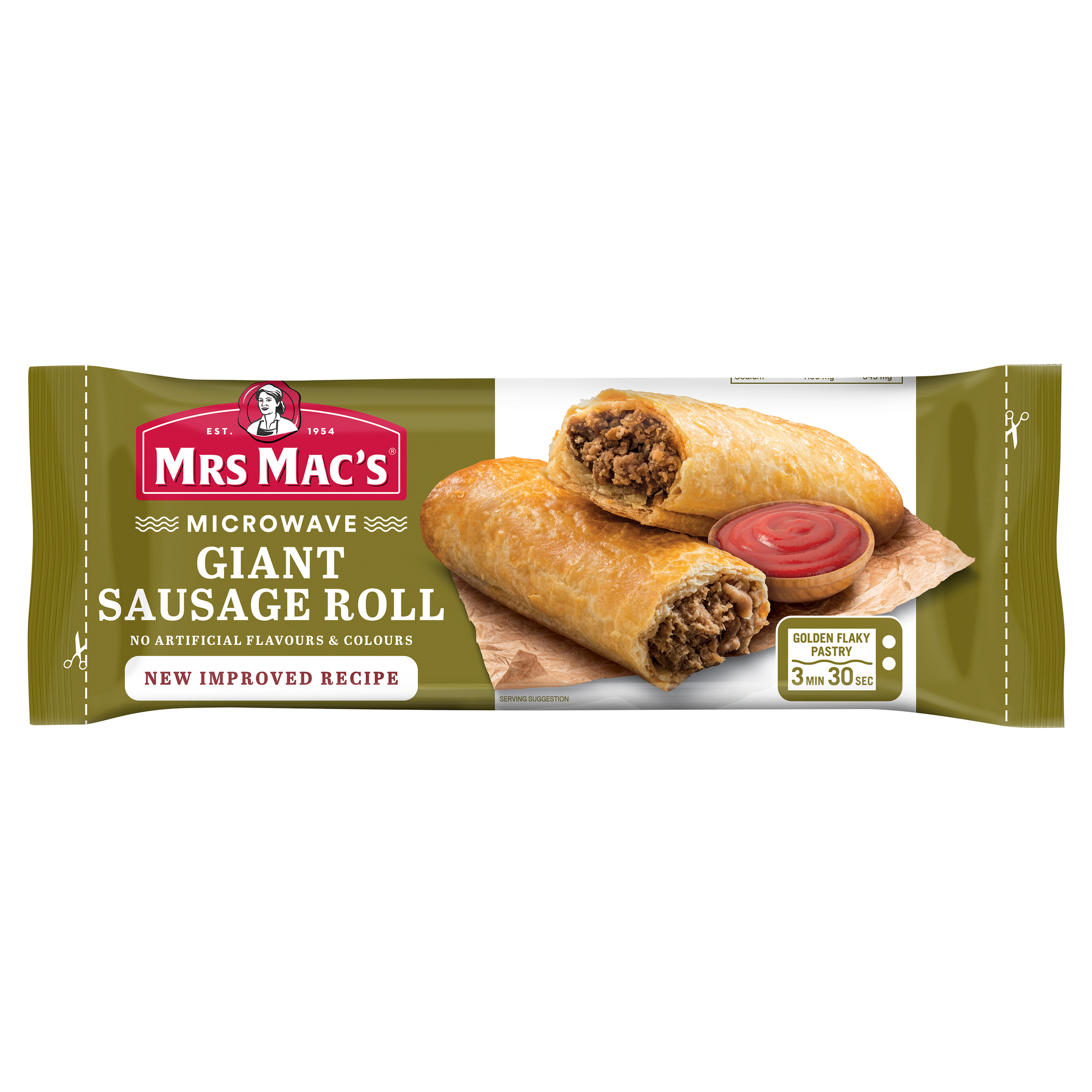 Mrs Mac's Microwave Giant Sausage Roll