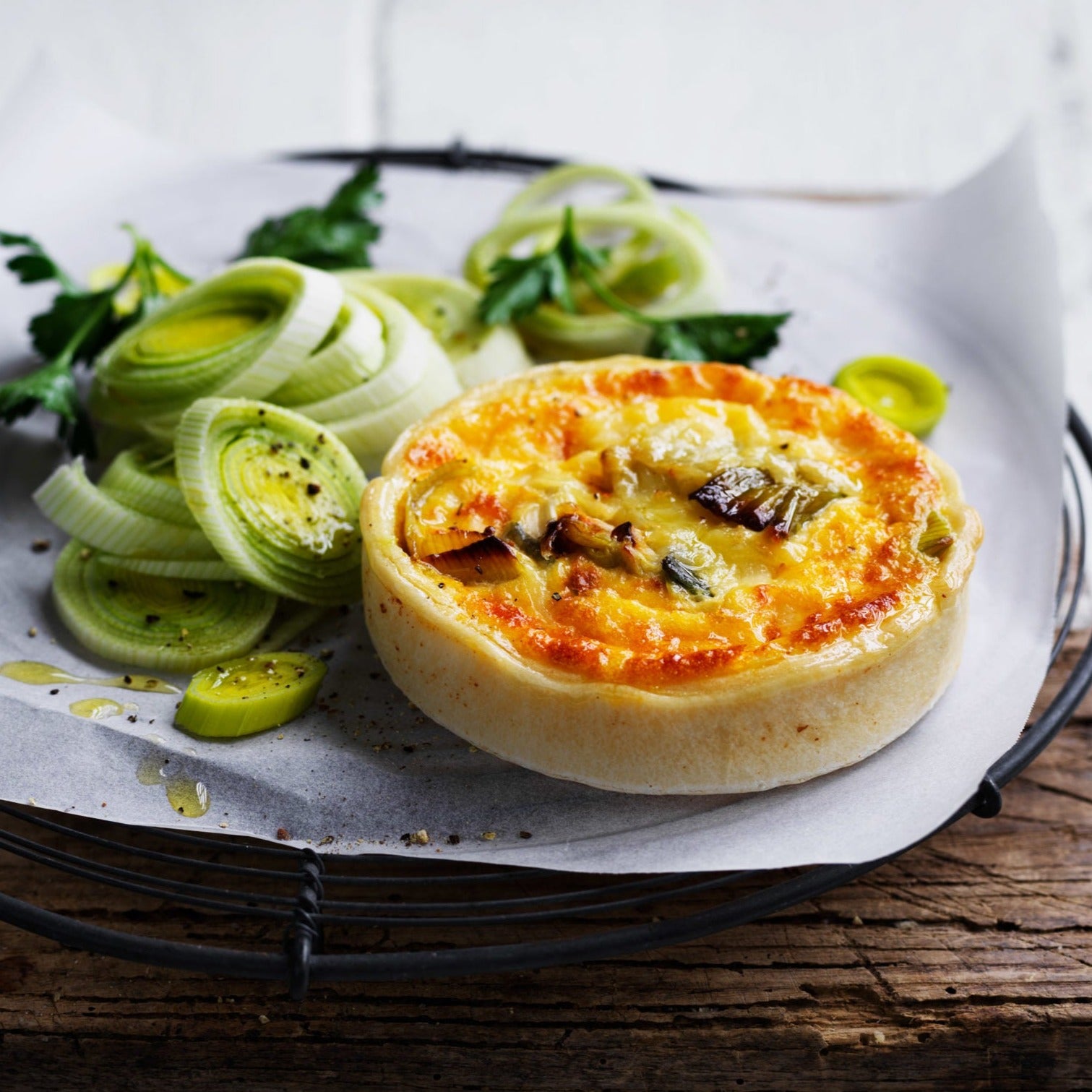 Leek & Cheese Quiche 6pk