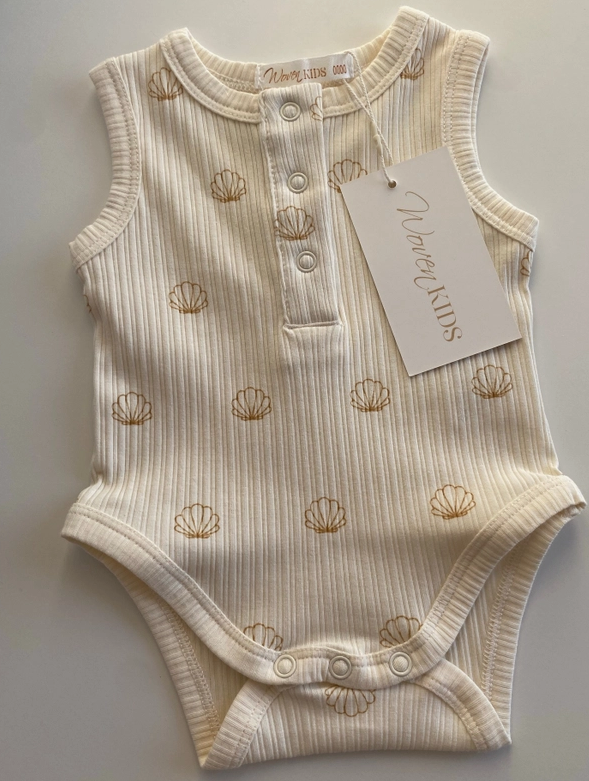 Ribbed Bodysuit - Nude Seashell 0000