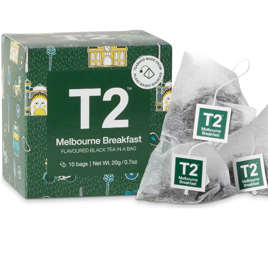 T2 Tea Melbourne Breakfast Tea Bags 10pk