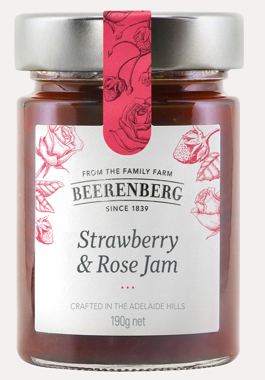 Strawberry & Rose Jam 190g