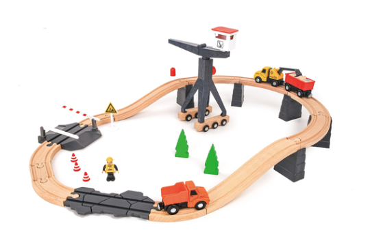 Construction Yard Train Set 35pc
