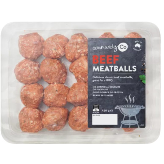 Community Co Beef Meatballs 420g