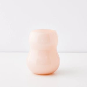 Coast to Coast Swirl Hourglass Coloured Vase Pink