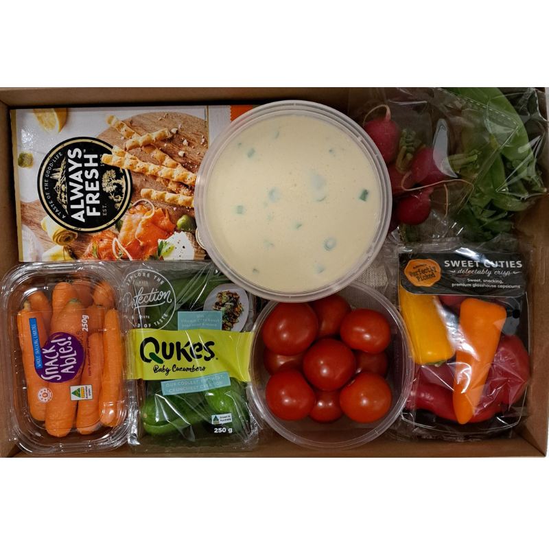 Vegetable & Fondue Snacking Kit Medium