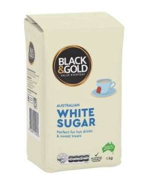 Black & Gold White Sugar 1kg