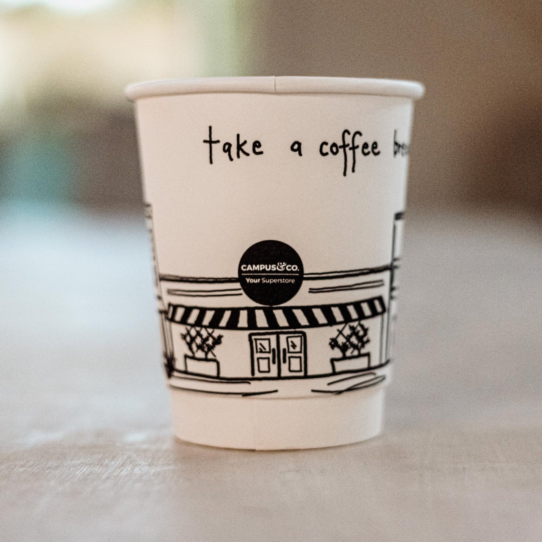 Campus & Co Coffee Cup Double Wall Take a Coffee Break 8oz 25pk