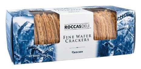 Rocca's Fine Wafer Crackers Tuscan 100g