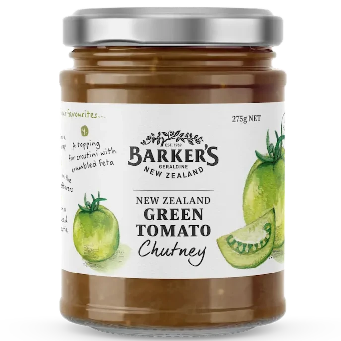 Barkers NZ Green Tomato Chutney 275g