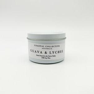 Coastal Collective Australia Guava and Lychee Soy Wax Tin