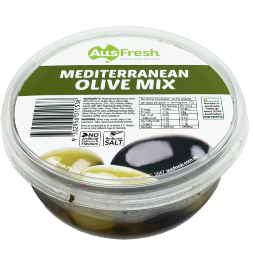 Ausfresh Mediterranean Olive Mix 150g