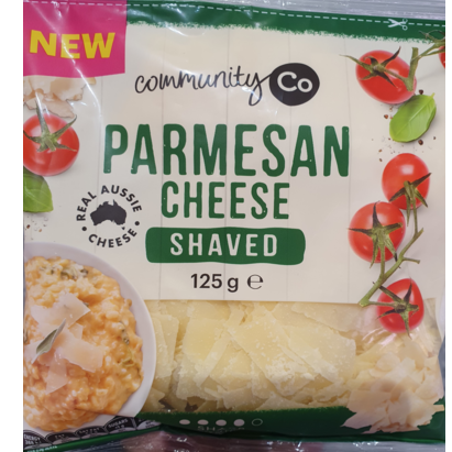 Community Co Cheese Parmesan Shaved 125g