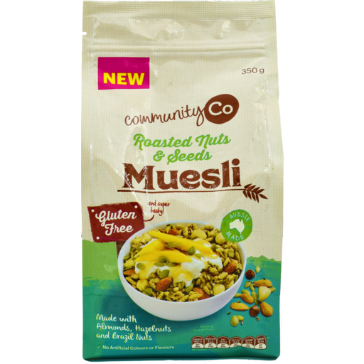 Community Co Muesli GF Roasted Nuts & Seeds 350g