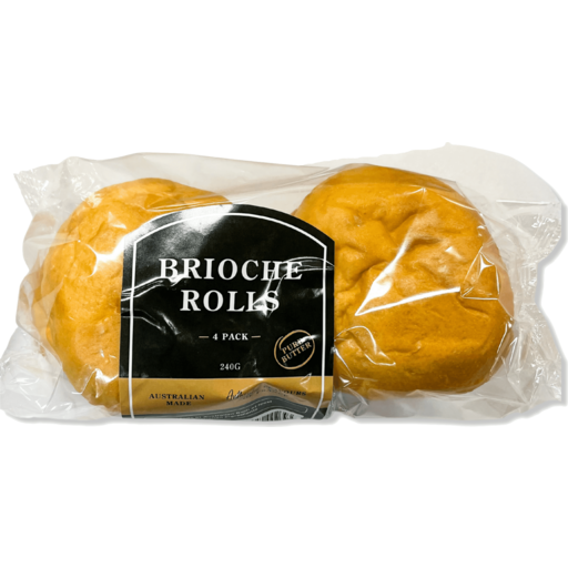 Brioche Burger Buns 4pk 200g