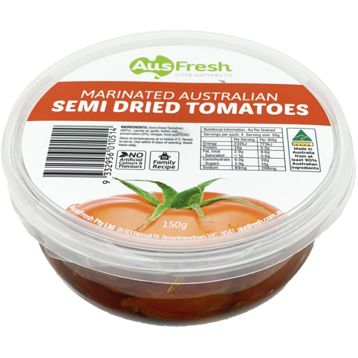 Ausfresh Marinated Semi-Dried Tomato 150g