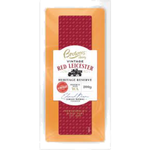 Brownes Red Leicester Cheese 200g