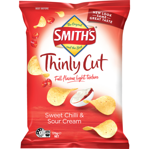 Smith's Thinly Cut Sweet Chilli & Sour Cream 175g